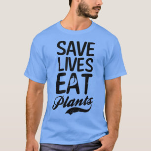 Gerettet Essensleben Pflanze Design Vegan T-Shirt