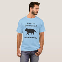 Gerettet gefährdete Tasmanische Teufelsschwarze Si