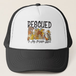 Gerettet ist meine Lieblingsrasse Trucker Hut Truckerkappe