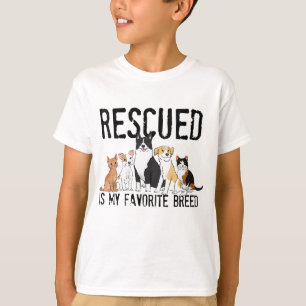 gerettet ist meine Lieblingszucht, Adoptier nicht T-Shirt