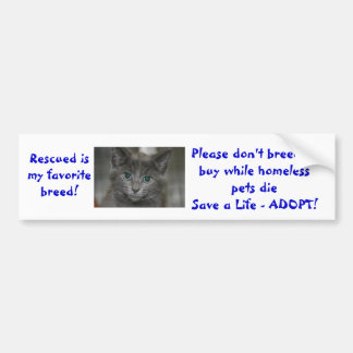 Gerettet meine Lieblingszucht züchtet nicht oder Autoaufkleber