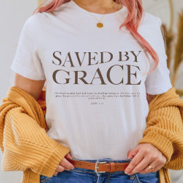 Gerettet nach Grace | Christliches ästhetisches Au T-Shirt