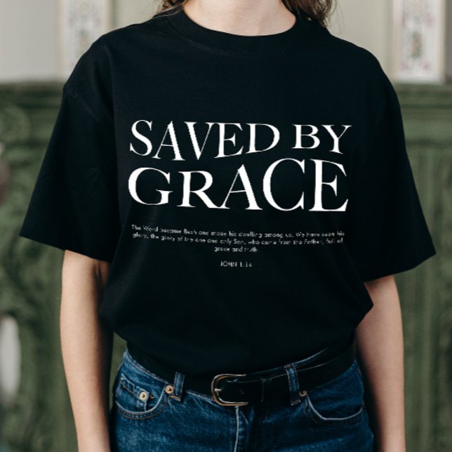 Gerettet nach Grace | Christliches ästhetisches Au T-Shirt (Von Creator hochgeladen)
