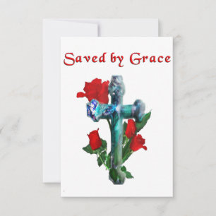 Gerettet nach Grace RSVP Karte