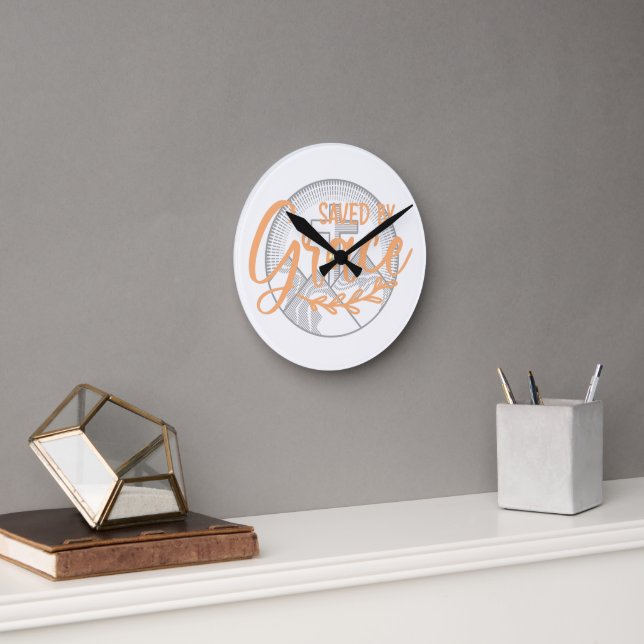GERETTET NACH GRACE RUNDE WANDUHR (Büro)
