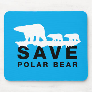 Gerettet Polarbär Mousepad
