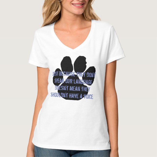 Gerettet - seien Sie ihr Stimmenc$v-hals T - Shirt (Vorderseite)