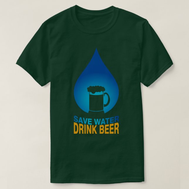 Gerettet Trinkbier 1 T-Shirt (Design vorne)