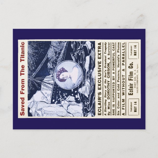Gerettet vom 14. Mai 1912 Postkarte (Vorderseite)