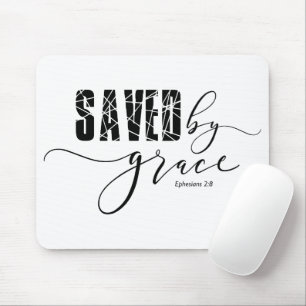 Gerettet von Grace Bible Ephesians 2:8 Maus Pad Mousepad
