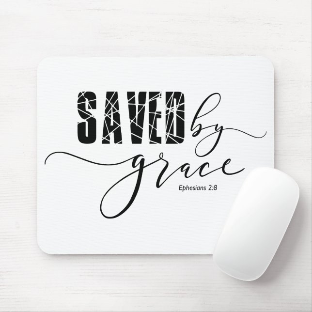 Gerettet von Grace Bible Ephesians 2:8 Maus Pad Mousepad (Mit Mouse)
