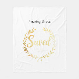 Gerettet von Grace Blanket Geschenk für einen treu Fleecedecke