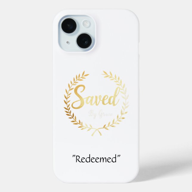 Gerettet von Grace Phone Case - Custom Faith Gift (Rückseite)
