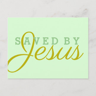 Gerettet von Jesus Postkarte