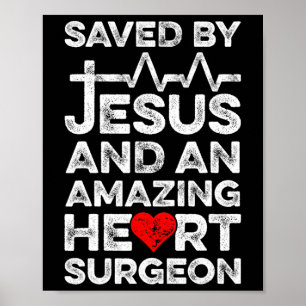 Gerettet von Jesus und einem Phantastischen Herzch Poster