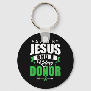 Gerettet von Jesus und einer Organtransplantation  Schlüsselanhänger