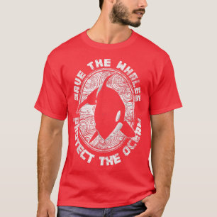 Gerettet Wale schützen den Ozean Orca 489 T-Shirt