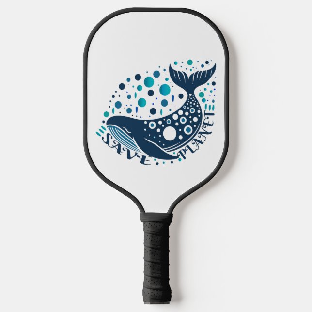 Gerettet Walkunstwerk zur Sensibilisierung der Öko Pickleball Schläger (Vorderseite)