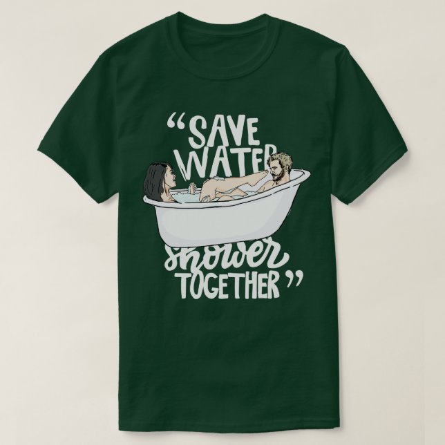 Gerettet Wasserdusche T-Shirt (Design vorne)