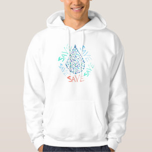 Gerettet Wassertropfen Funky Hoodie