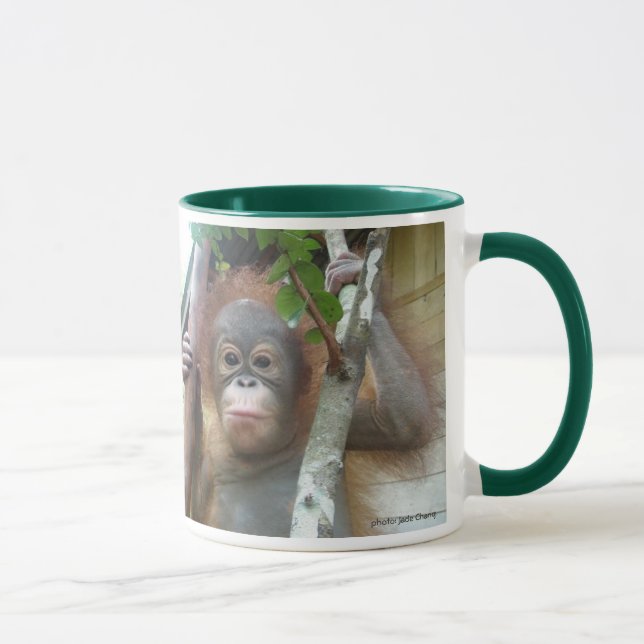 Gerettete Waise Orang-Utan Grundlage International Tasse (Rechts)