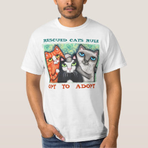 Geretteter/Schutz-Katze T-Shirt