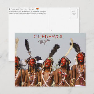 Gerewol Festival, Niger Postcard Postkarte