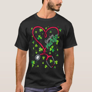 Geriatric Nurse St Patricks Day Liebe Stethoscope  T-Shirt