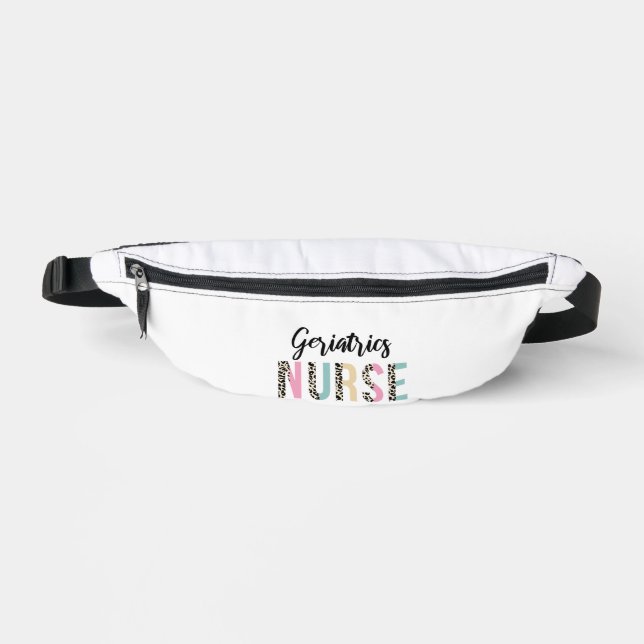 Geriatrics Nurse Cute Leopard Design - Funny Gift Bauchtasche (Vorderseite)