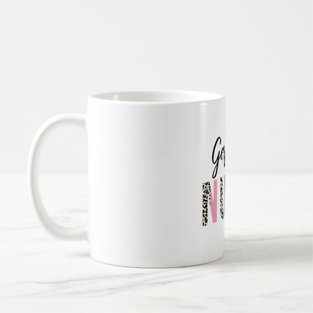 Geriatrics Nurse Cute Leopard Design - Funny Gift Kaffeetasse (Links)