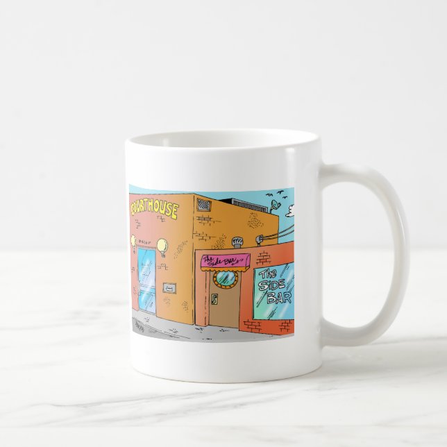 Gericht-Cartoon Kaffeetasse (Rechts)