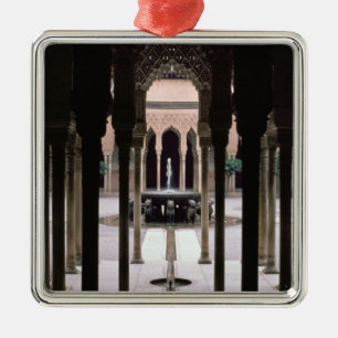 Gericht der Löwen angefangen während der Silbernes Ornament