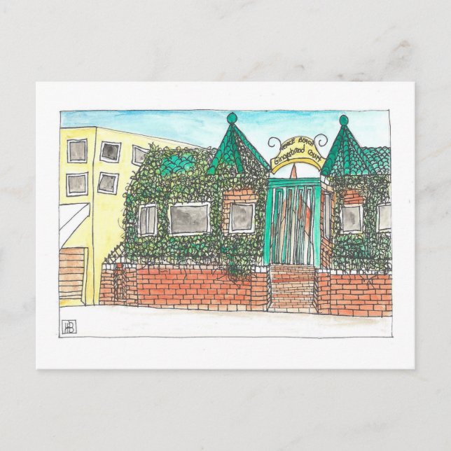 Gericht für Lebkuchen Postkarte (Vorderseite)