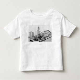 Gericht-Quadrat und Smith-Turm in Seattle Kleinkind T-shirt