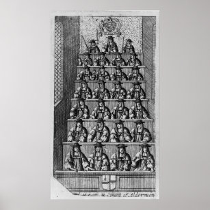 Gericht von Aldermen, c.1690 Poster