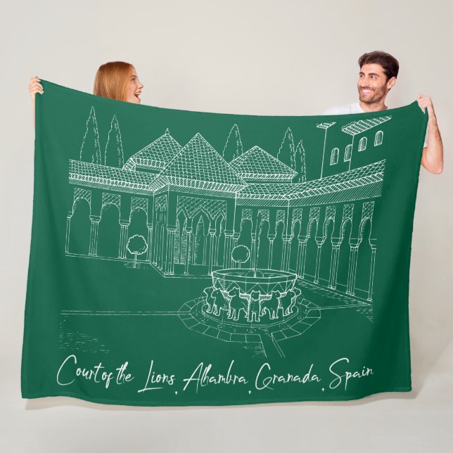 Gericht von Alhambra 2 Fleecedecke (Beispiel)