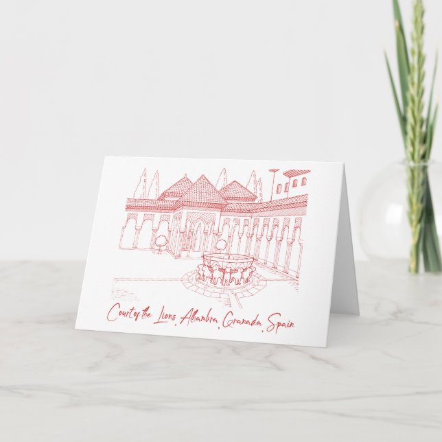 Gericht von Alhambra 2 Karte (Vorderseite)