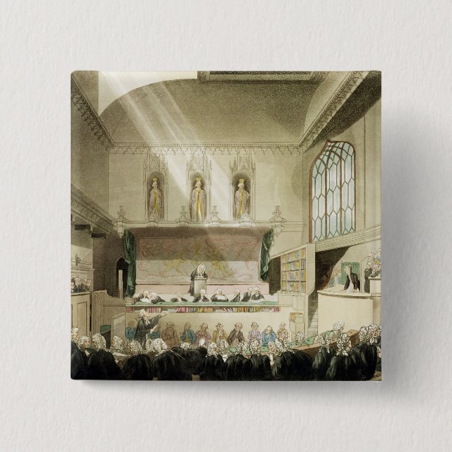 Gericht von Bench Königs, Westminster Hall Button (Vorderseite)