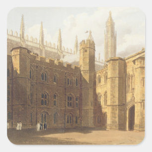 Gericht von College Königs, Cambridge, 'vom Hist Quadratischer Aufkleber