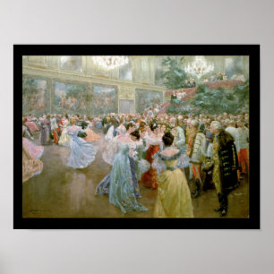 Gerichts-Ball bei Hofburg, 1900 Poster