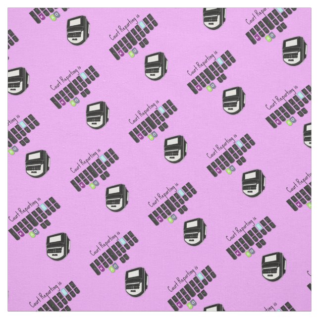 Gerichts-Bericht ist cooles Steno Tastatur-Gewebe Stoff (Muster)