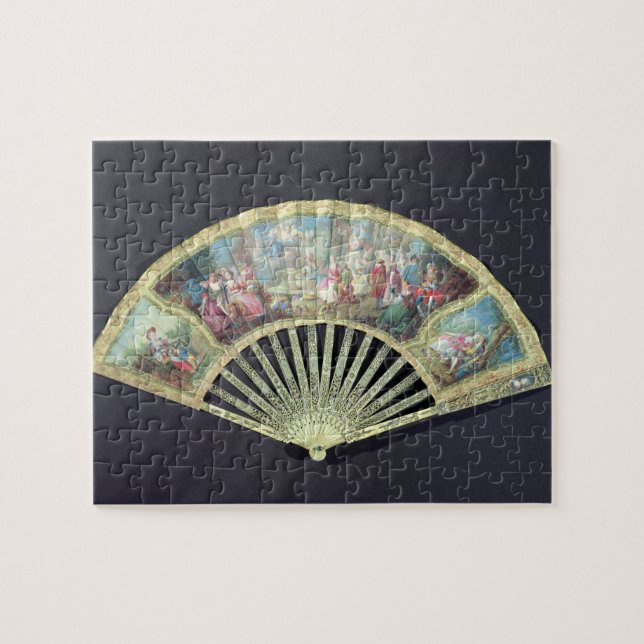 Gerichts-Fan, Franzosen, 18. Jahrhundert Puzzle (Horizontal)