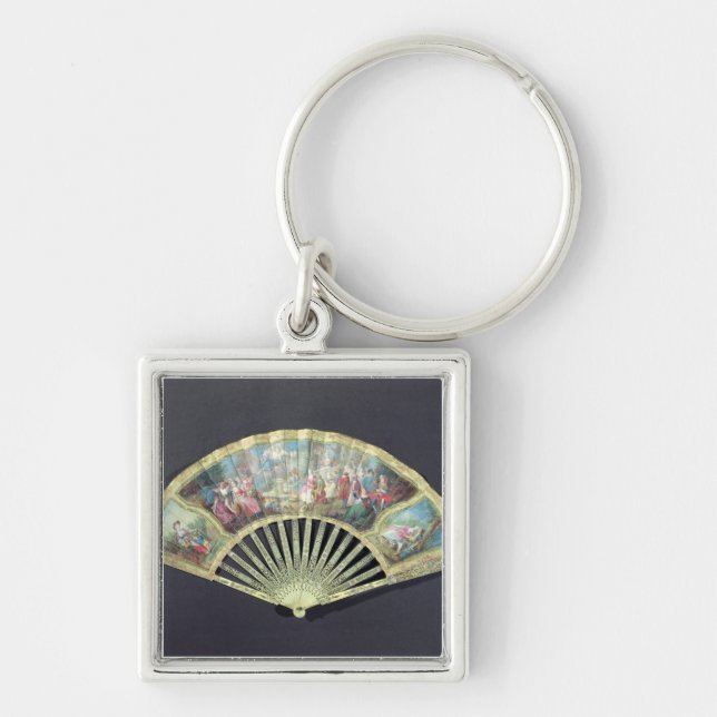 Gerichts-Fan, Franzosen, 18. Jahrhundert Schlüsselanhänger (Vorne)