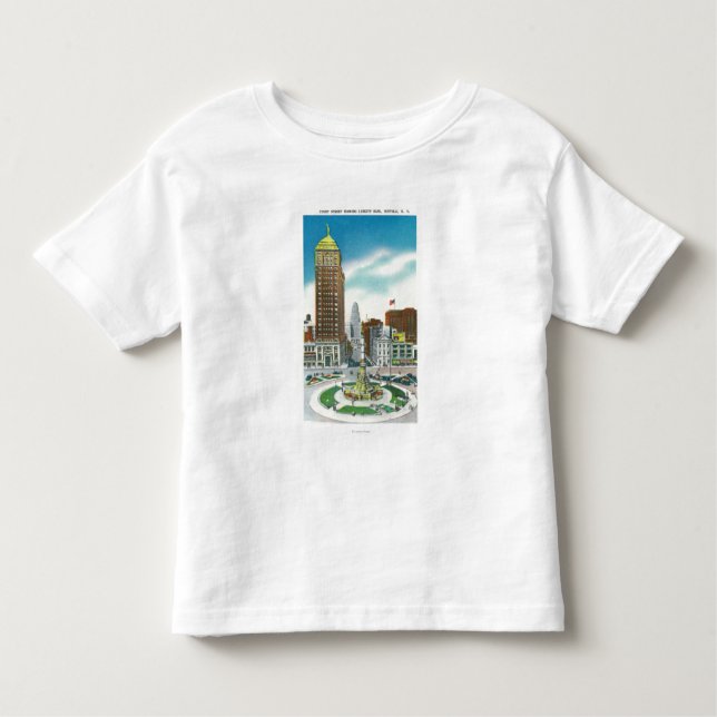 Gerichts-Straßen-Ansicht von Freiheits-Bank Gbd Kleinkind T-shirt (Vorderseite)