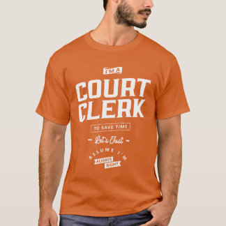 Gerichtsangestellter Lustiger Berufstitel Beruf Fr T-Shirt