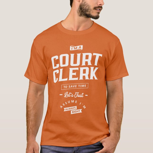 Gerichtsangestellter Lustiger Berufstitel Beruf Fr T-Shirt (Vorderseite)