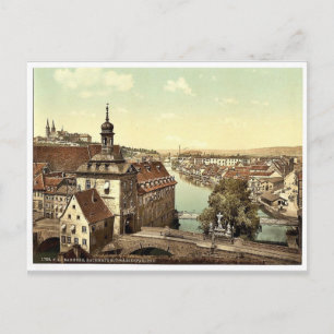 Gerichtsgebäude, Bamberg, Bayern, Deutschland Vint Postkarte