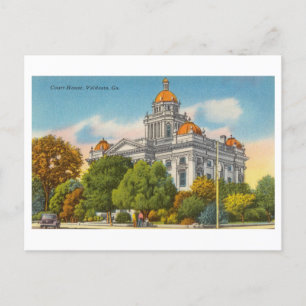 Gerichtsgebäude in Valdosta, Georgia, Vintage Reis Postkarte
