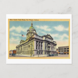 Gerichtsgebäude von Allen County in Fort Wayne, In Postkarte