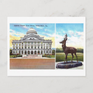 Gerichtsgebäude von Luzerne County in Wilkes-Barre Postkarte